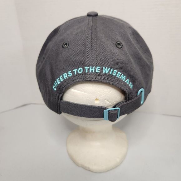 Dutch Bros Gray Teal Adjustable Strapback Hat Cap Canvas Super Clean! - Picture 3 of 5